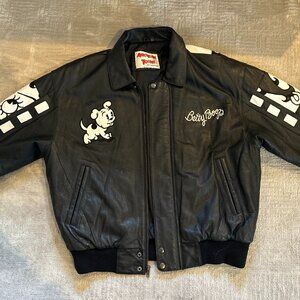 American Toons by Excelled - Vintage 1998 Betty Boop Leather Jacket - Large